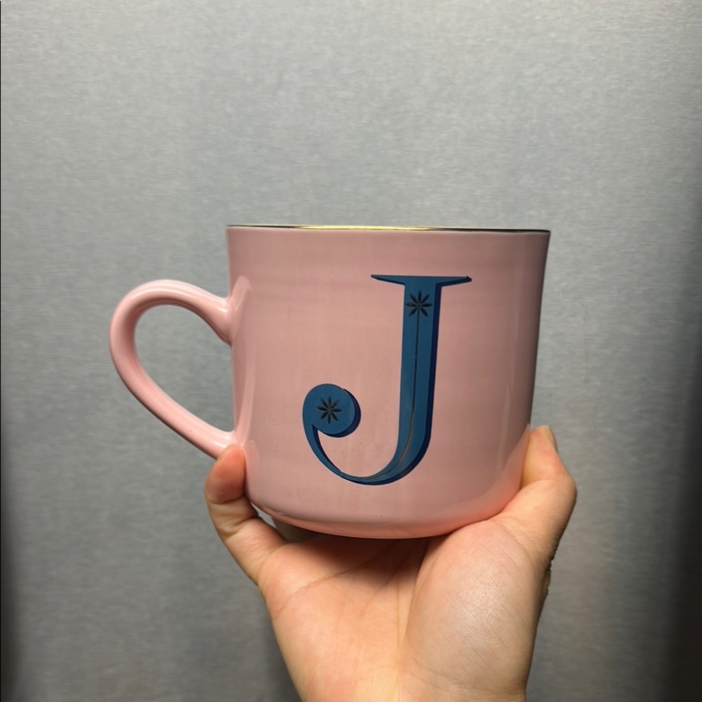 Pink Monogram J Mug